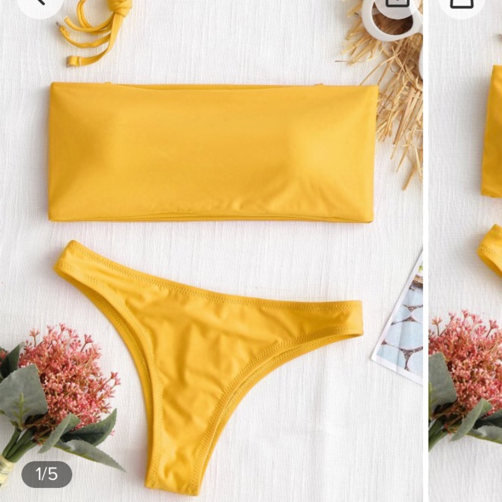 ZAFUL Yellow Bikini plus an extra bottom